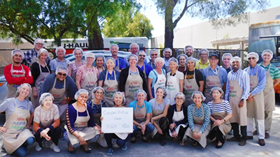 CooperVision research and development employees at kids against hunger